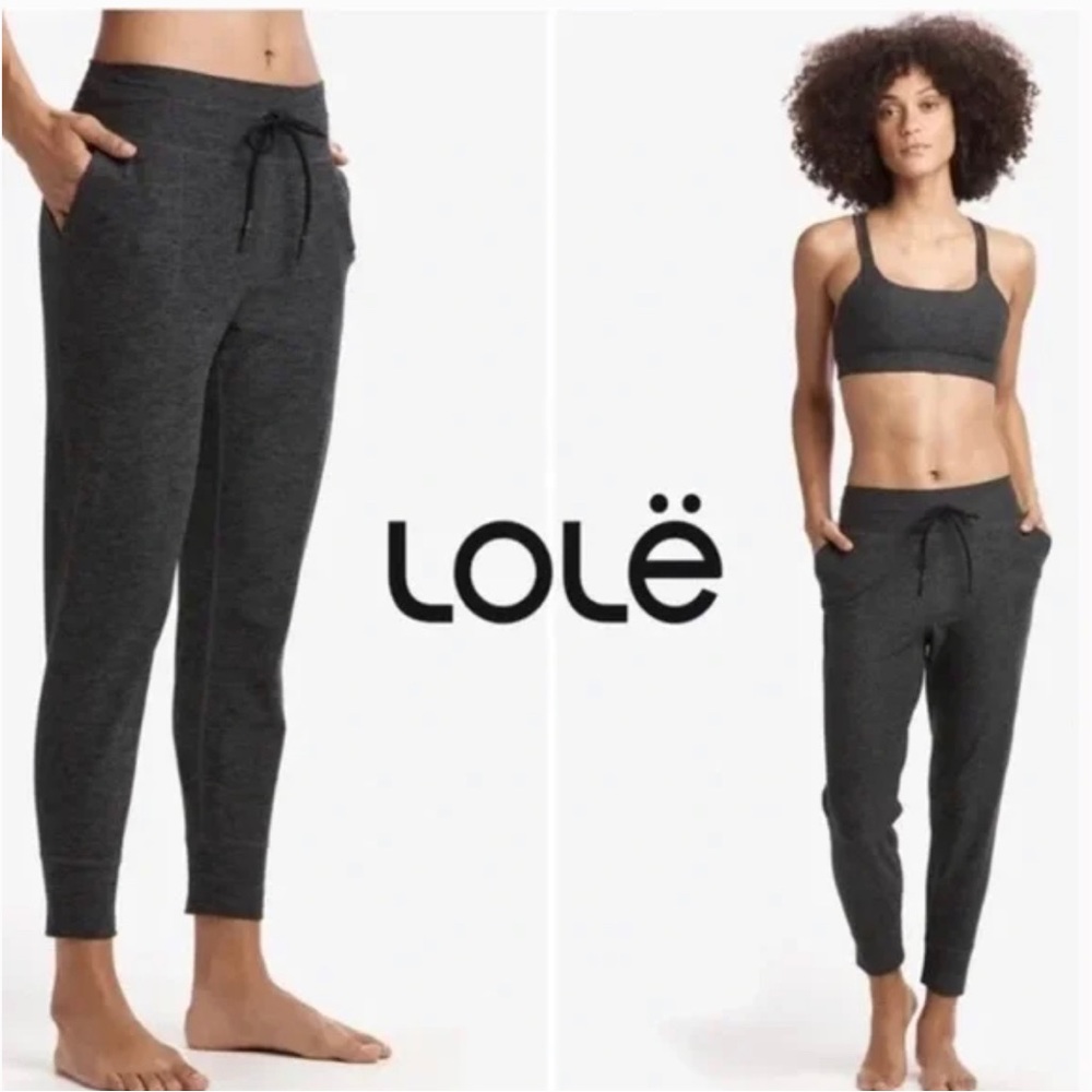 Lole Lounge Jogger Pants Heathered Gray Soft Comfort‎ Size Large